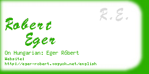 robert eger business card
