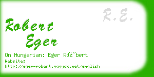 robert eger business card